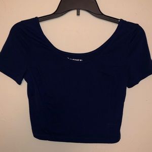 Royal blue Crop Top
